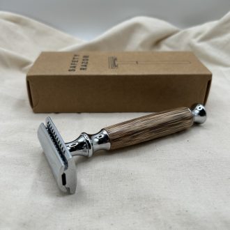 Fém biztonsági borotva - bambusz