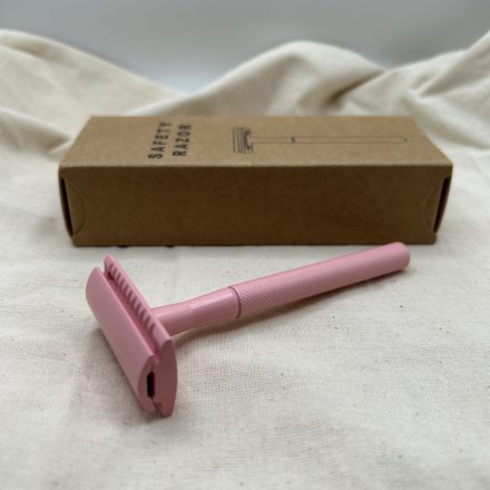 Fém biztonsági borotva - rózsaszín (pink)